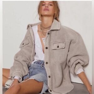 Free People Ruby Jacket in ‘Stone’ new s small